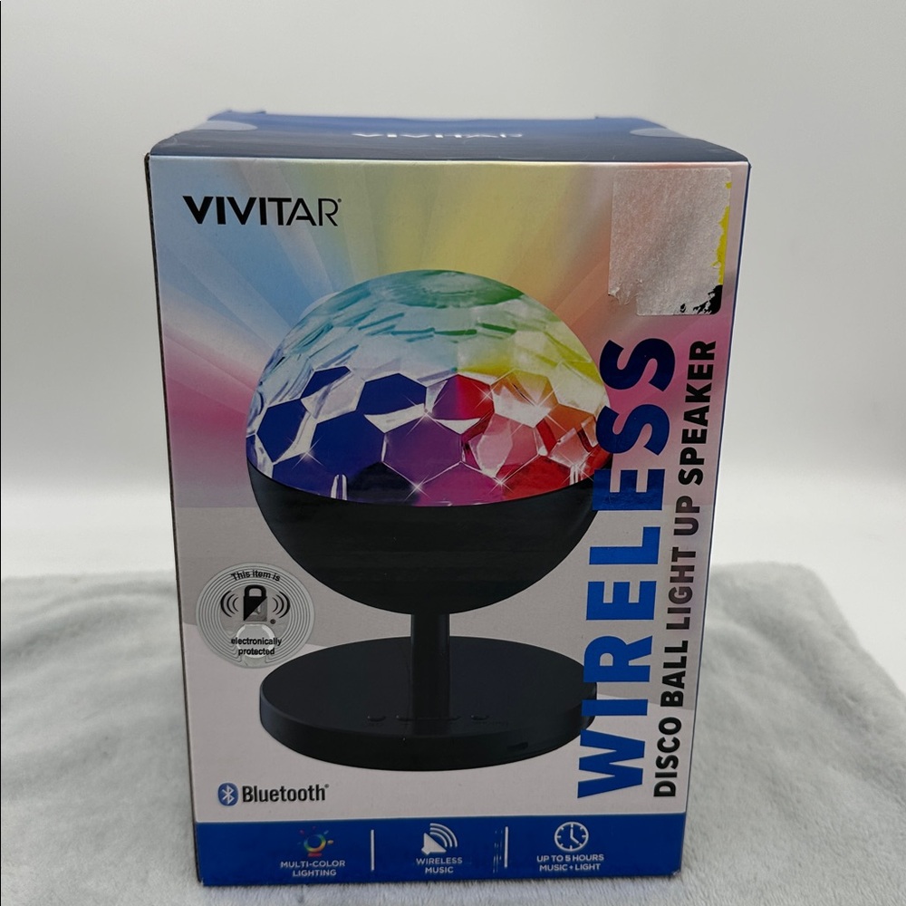 Wireless Disco Ball Light up Speaker Bluetooth Multi-Color Lighting Up to 5 hrs
